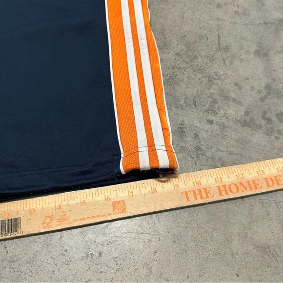 Vintage Y2K Adidas Mens Large Spell Out Striped Wide Leg Sweatpants Pants - Picture 9 of 13